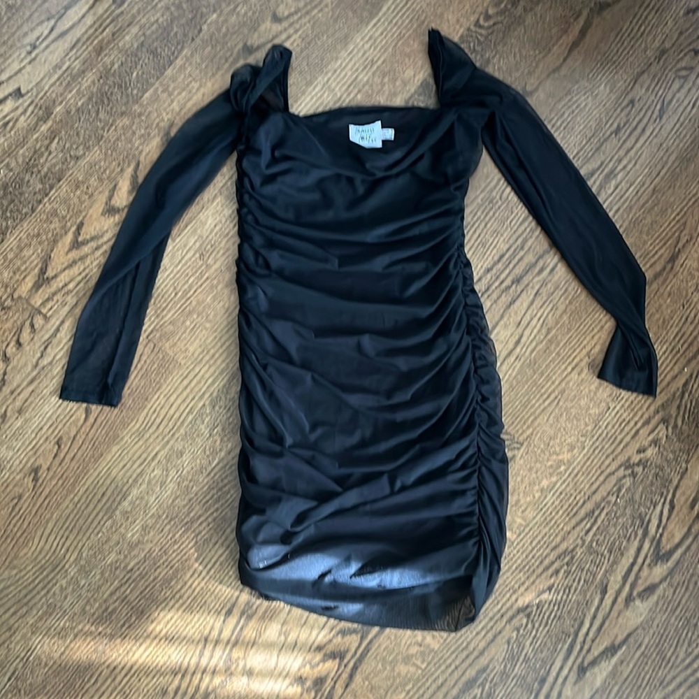 Princess Polly black sheer dress